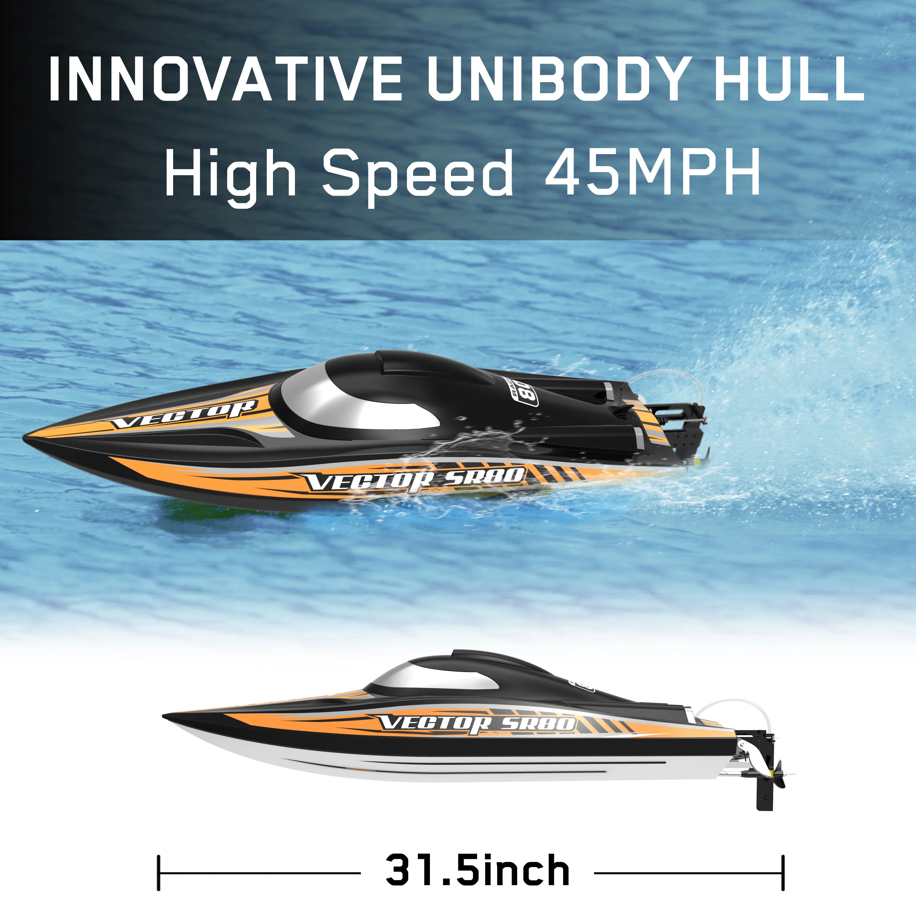 Volantex Watercraft SR80 ARTF 798-4 Brushless Pistol型2.4Ghz High 