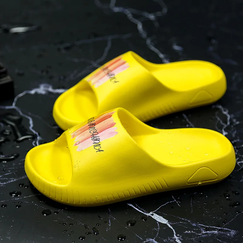 Couples Slides Shoes Summer Non-slip Sandals Men Indoor Home Bath Platform Slippers Women