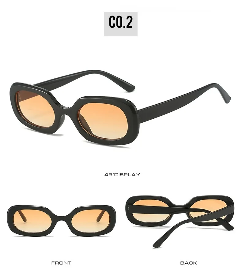 High Quality Retro Sunglasses Vintage Sunglasses Purple Color Women Shades Rectangular Small