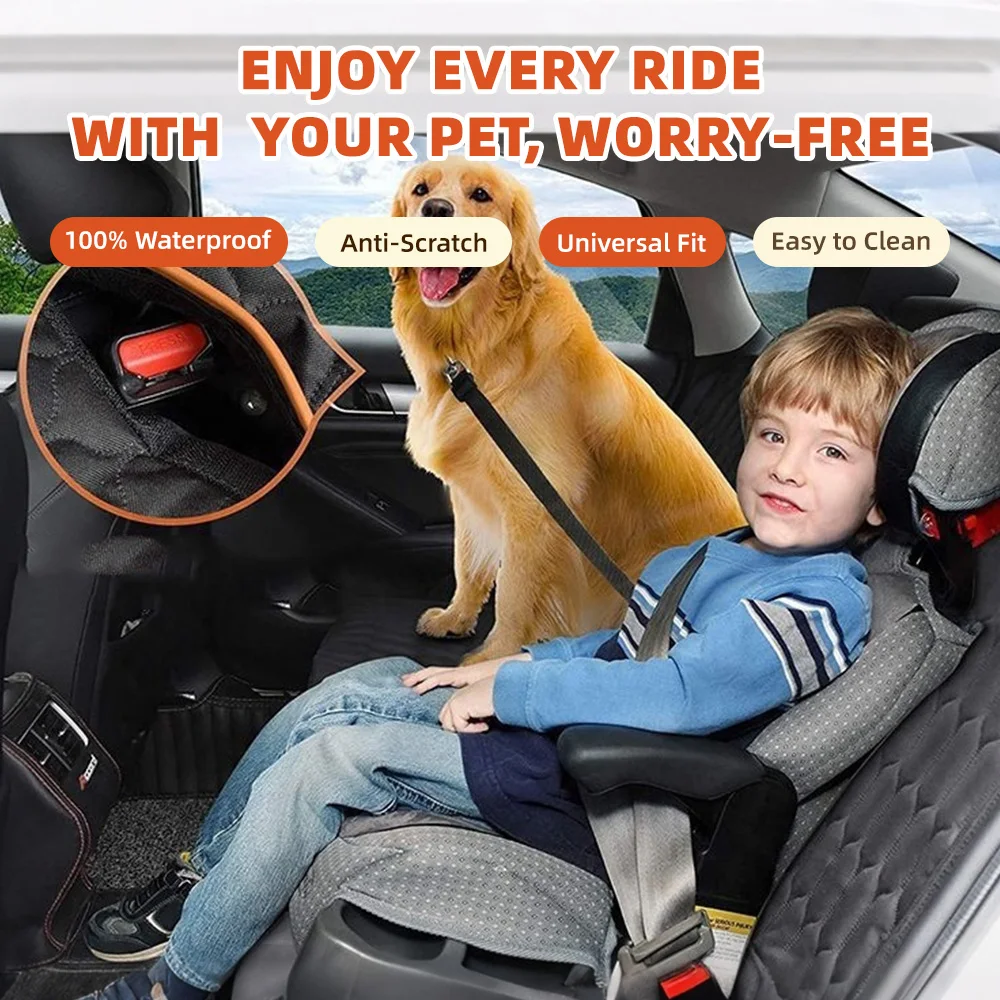 Wholesale Waterproof Car Seat Cover Nonslip Dog Backseat Cover With Me - product detail 2