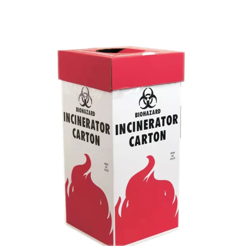 Safety Box Waste Syringe Needle Sharp Incinerator Carton Container 5L 7L 10l Disposable Incinerator Bin Box 10