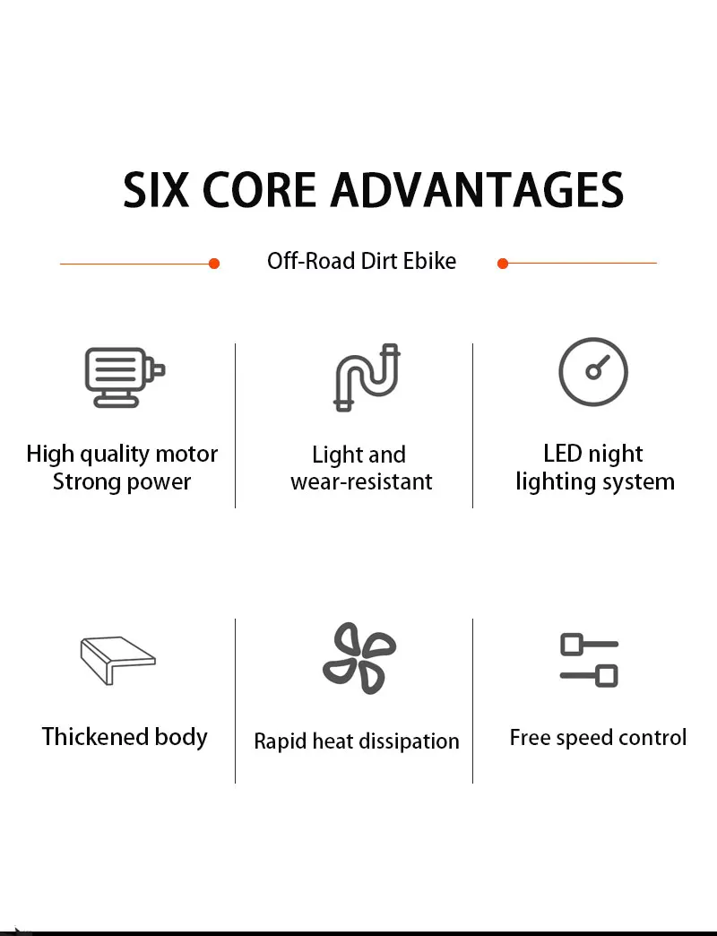 Brand New 60v 32ah Electric Dirt E Bike Electric Mountain Bike Electric