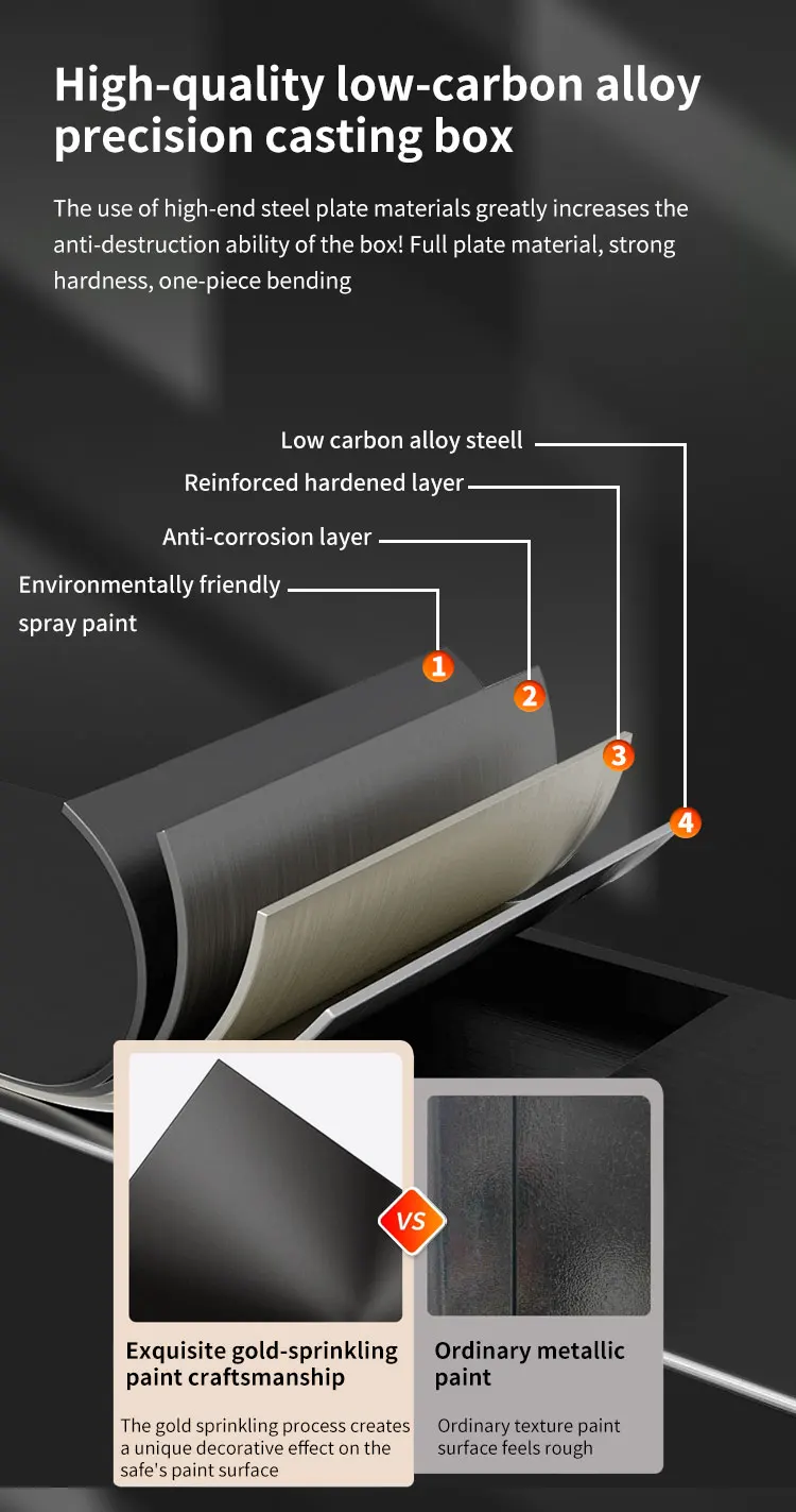 CEQSAFE Anti-Theft Safe Storage Box Safe Mechanical Lock Scale Password for Home Commercial Hotel Use Dedicated Safe factory