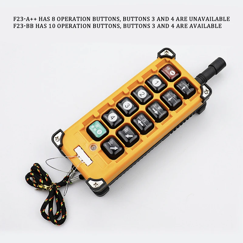 F23-A++ BB 8 Button 12 Button Wireless Switch Dual Speed Radio Remote Control for Crane Electric Hoist Industrial Remote Control