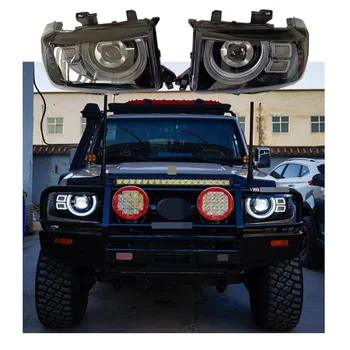car accessories lc75 lc76 lc78 lc79 modified LED headlight for land cruiser 70 71 75 76 78 79 series lc70 lc71  front lamp