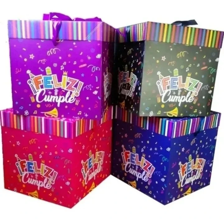 Birthday Surprise Cake Explosion Box Exploding Box Kit Caja Sorpresa Birthday Surprise Box Surprise Pop up Boxesx