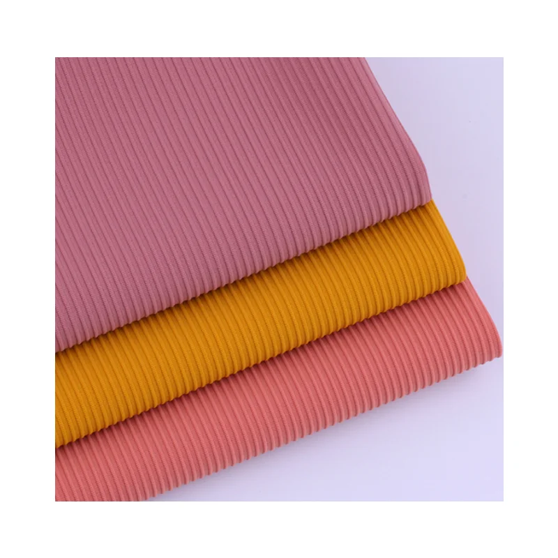 Оптовая продажа 85 нейлон 15 спандекс ребристая