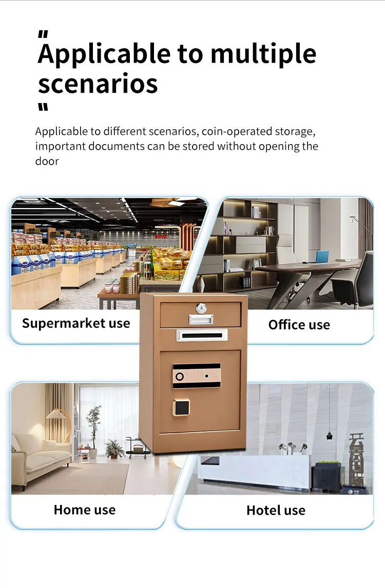 CEQSAFE Automatic Digital Security Fireproof Safe Box Store Money Electronic Safe Deposit Box details