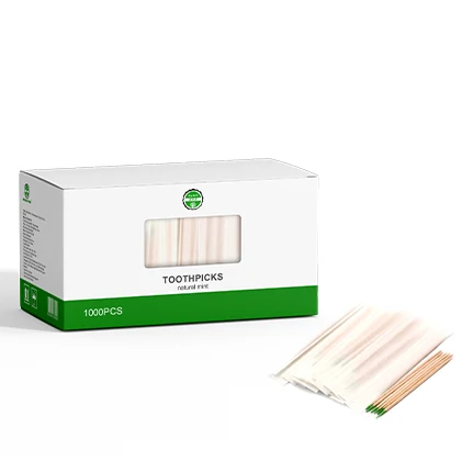Factory Natural Bamboo Toothpick Eco-friendly Green Mint Toothpick Disposable Bamboo Tooth Picks