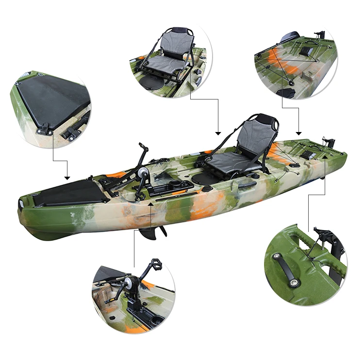 Hot Selling 11ft High Quality Wide And Stable Fishing Rotational Kayak