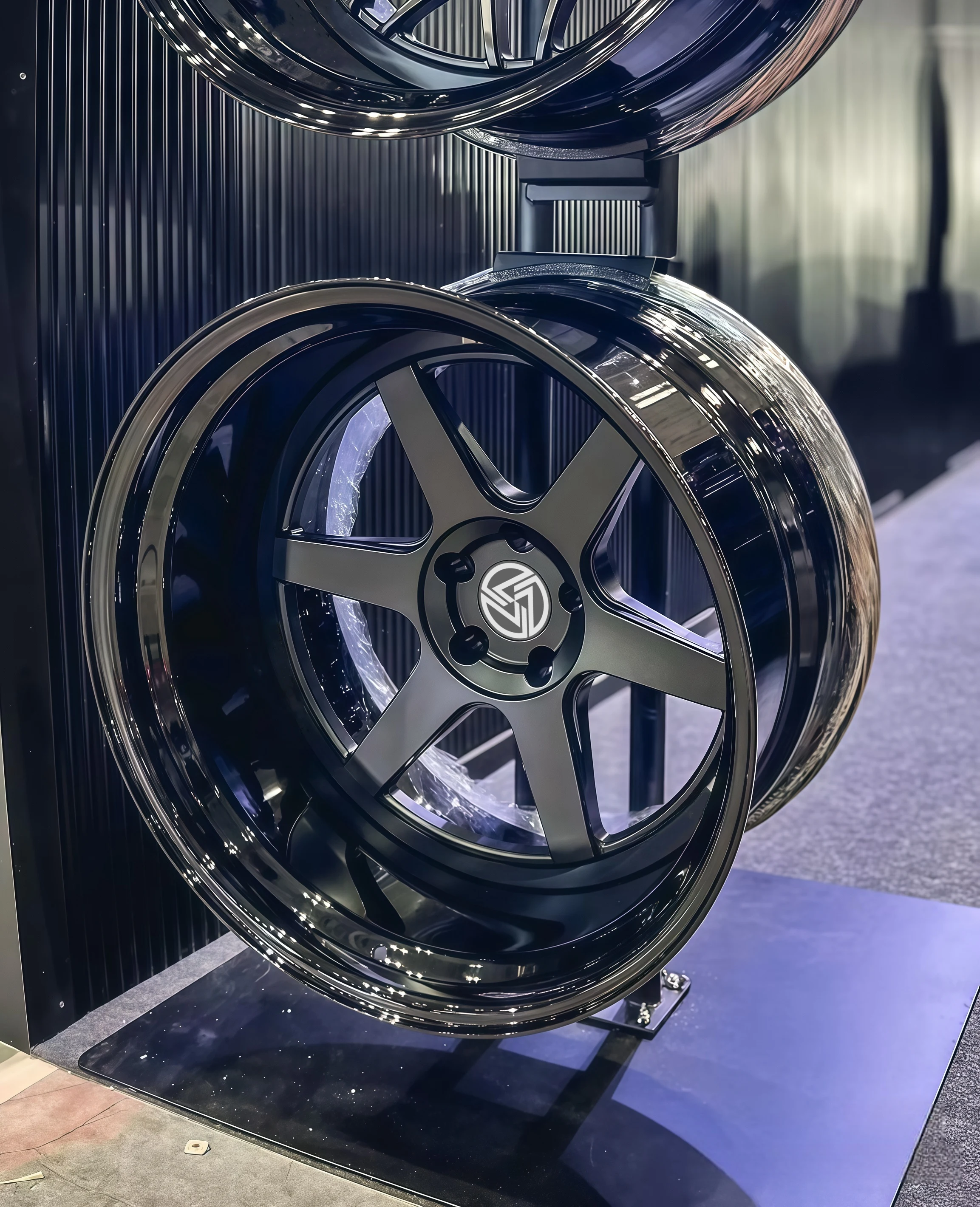 XINLAI Deep Dish Deep Lip Matte Black Rims 5x120 5x112 17-22inch 2-piece Forged Aluminum Alloy Wheel Hubs for M3 M4 S3 S4 S5 RS6 - Image 4