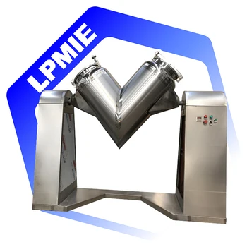 V shaped stainless steel mixer mixing machine for food powder and chemical powder