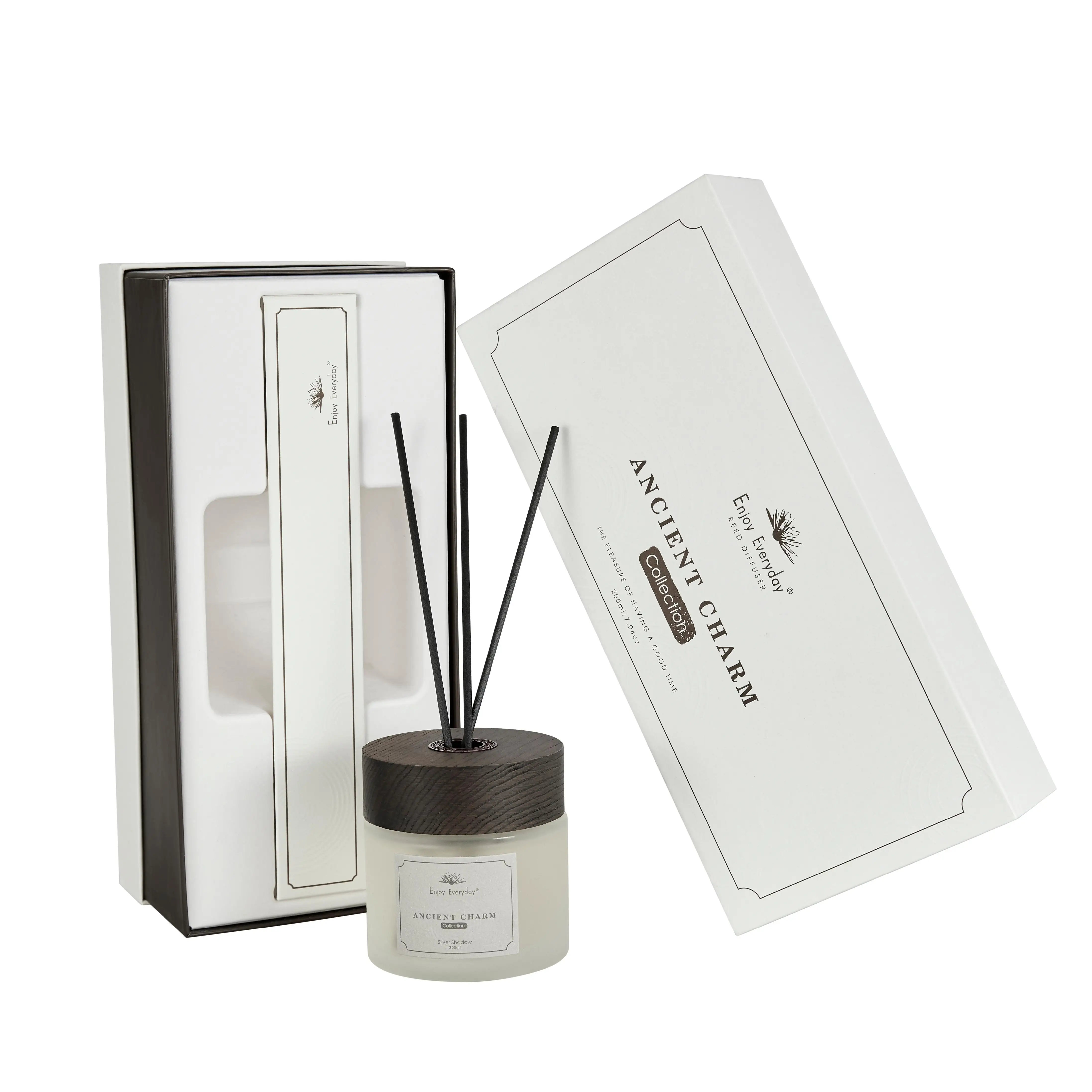 product high end luxury custom labels strong long fragrant aromatherapy reed diffuser glass bottle diffuser-8