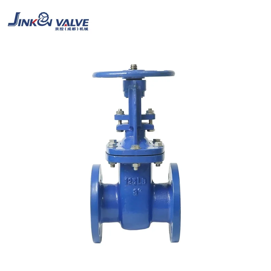 Outside Screw Hard Seal Flange Gate Valve Manual for Water Supply | Ductile Iron Body Brass Alloy Seal PN10/PN16 DN50-DN600
