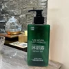 Gel de douche imprimé par bouteille carrée verte de 300ml