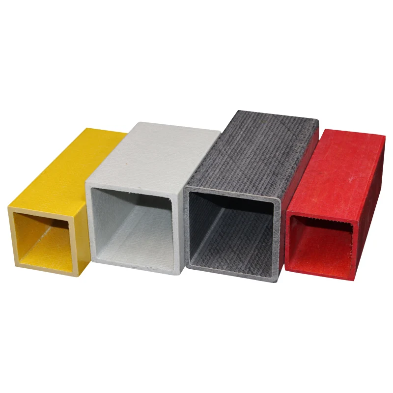 FRP Profile New Composite square Tube Glass Fiber Excellent Electrical Insulation Side Management