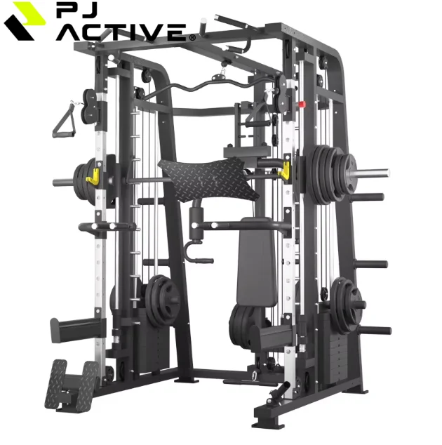 PINJIAN Commercial Comprehensive Fitness Equipment Multifunctional Trainer Bodybuilding Gym Equipment Smith Machine Squat Rack