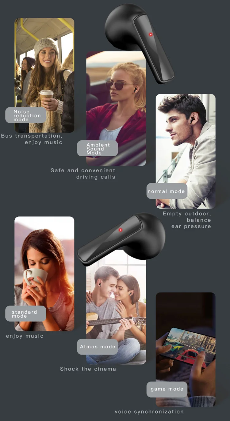 New arrivals noise cancelling GPS tracking ear detection TWS Bluetooth Wireless Earbuds
