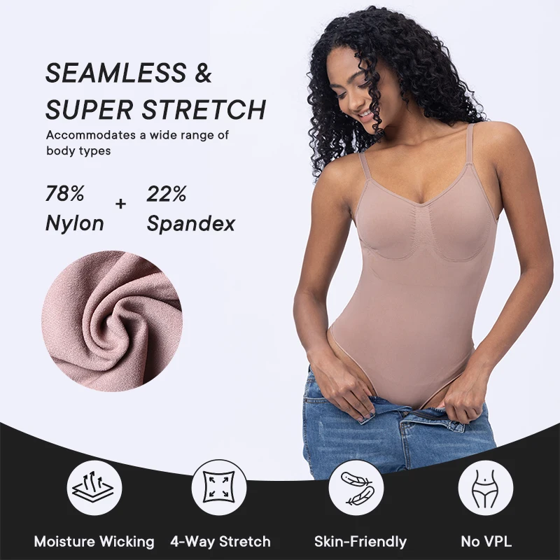 1pc Women's Seamless Shapewear Backless Dress For Tummy Control And Butt Lifting main image 1