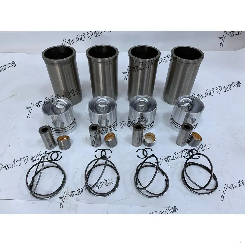 4D105 Engine Liner Kit With Pistons Ring Set for Komatsu Excavator Parts
