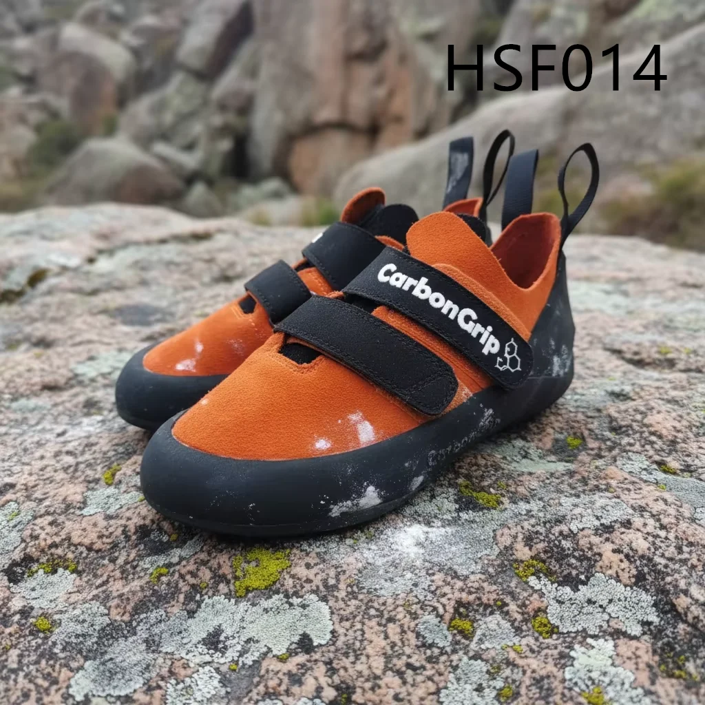 LXG,anti-Scratch Suede Leather Scarlet Climbing Shoes for Israel Factory Output Arch Support Outsole Indoor Rock Shoes HSF014