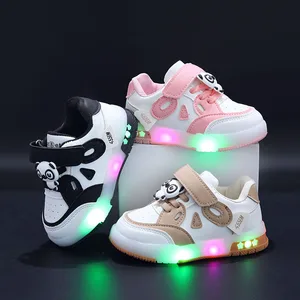 Sports Children's Shoes 1-6 Years Old Non Slip Cute Cartoon Panda Kids Light Shoes Kids Sneakers Shoes for Boys