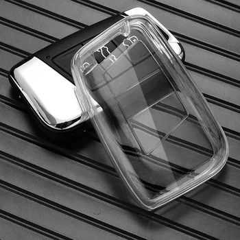 New Transparent Soft TPU Car Key Case Cover Bag for VW Volkseagen Passat B8 Magotan for Skoda Superb A7 Kodiaq Seat Shell Fob