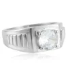 Steel-colored white sapphire (US grade)