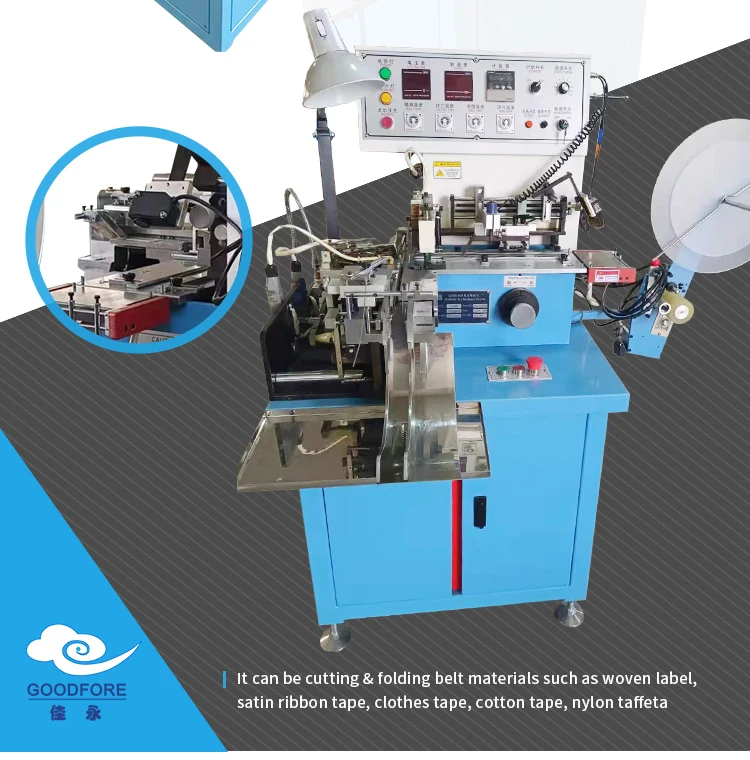 Full Automatic ultrasonicTextile machine label cutting and folding machine details