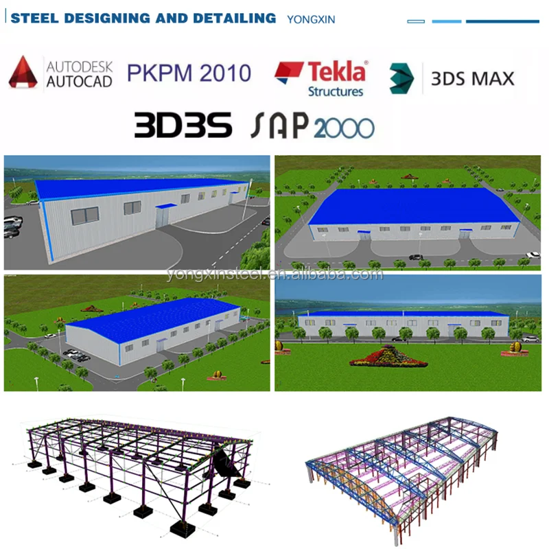 Build Steel Warehouse Engineered for High Rise and Large Span with Hurricane Proof Prefab Steel Structure Workshop