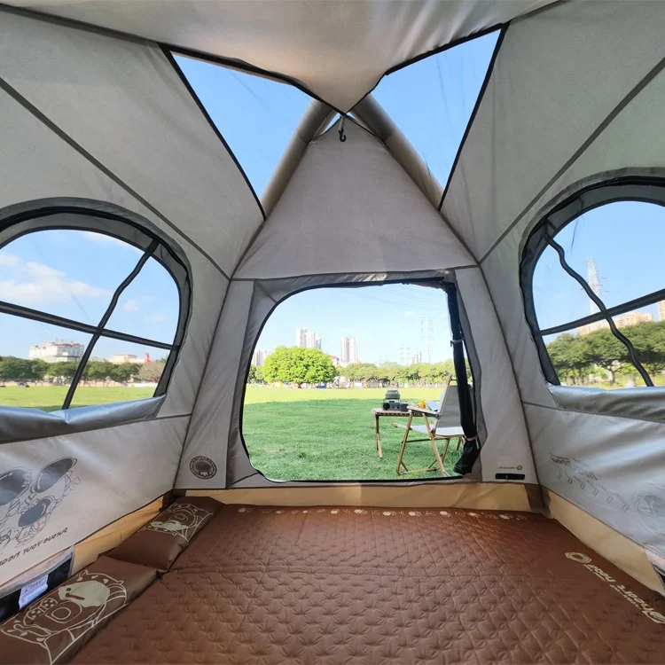 TAILI製造自動インフレータブルエアチューブテント防水キャンバス家庭