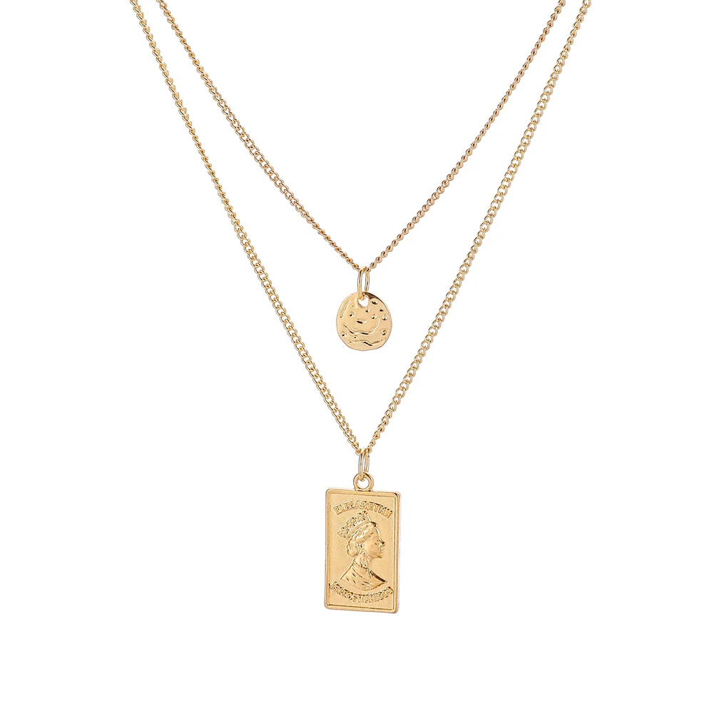 Shield Necklace,Coin Necklace,Necklace 