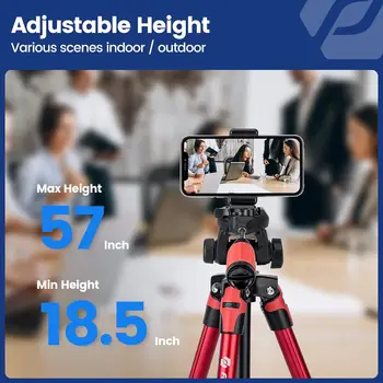 Fotopro Portable Traveling Aluminum Camera Tripod Stand With Rubber Feet detail image