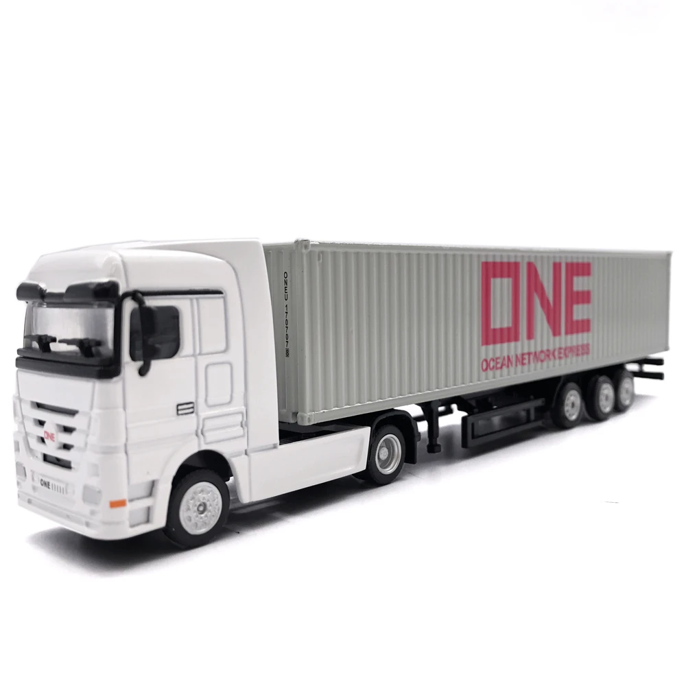 【A】19cm ONE container shipping container truck model gifts 1:87 Truck model O.A.S ship model