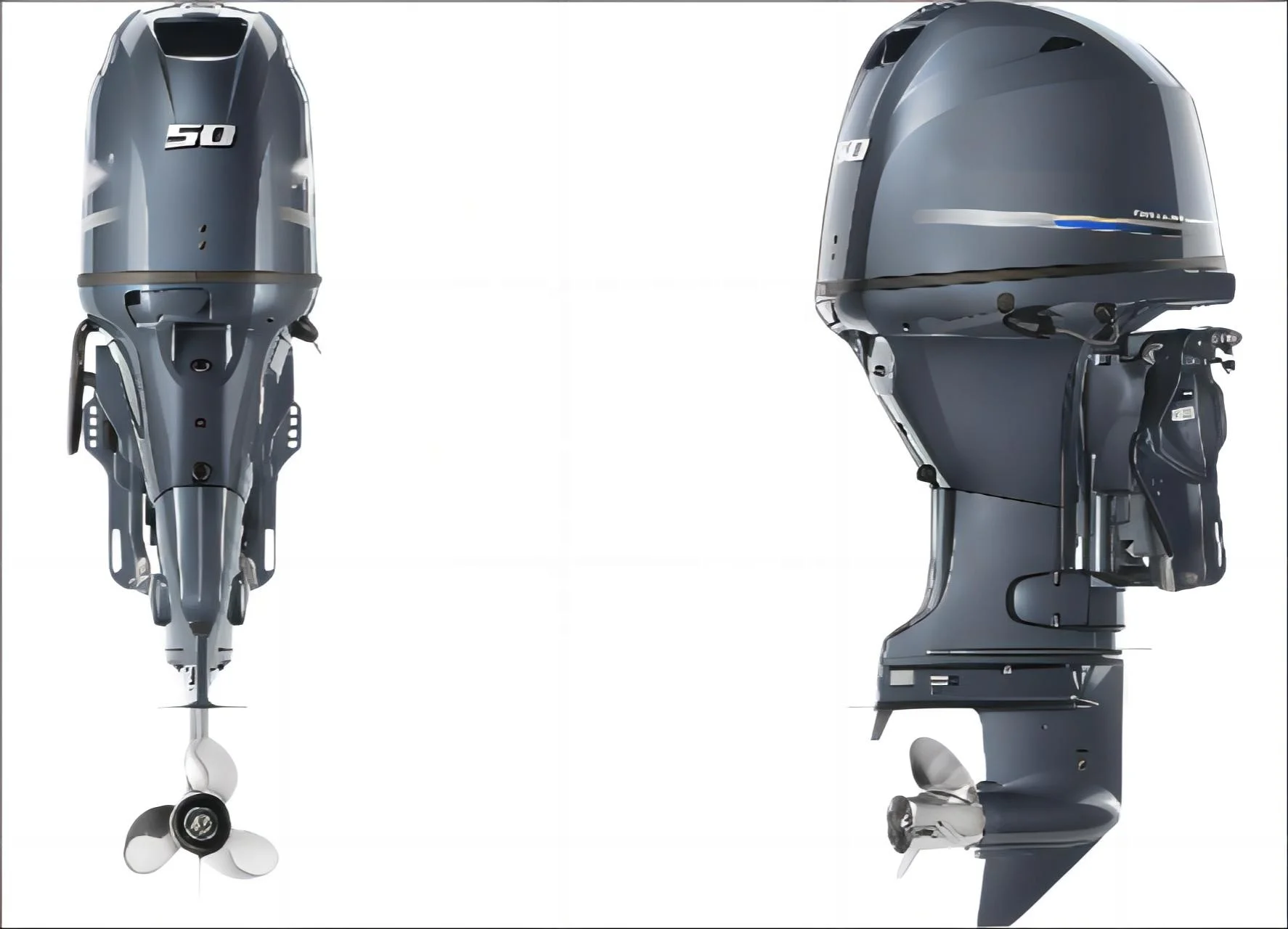 Autentico motore fuoribordo Yamahas 50hp tempi Yamah F50HETL