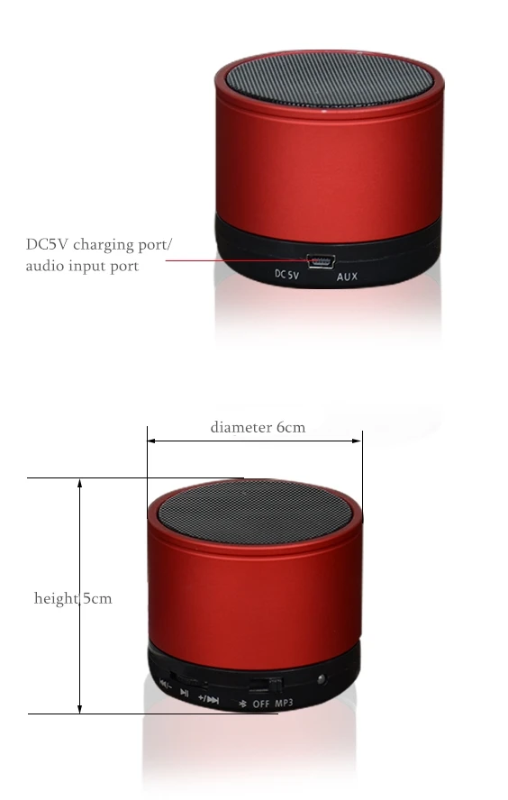small steel gun portable plug card FM call mini bT speaker Card speakers for hands-free calls wireless speaker S11 - ANKUX.COM