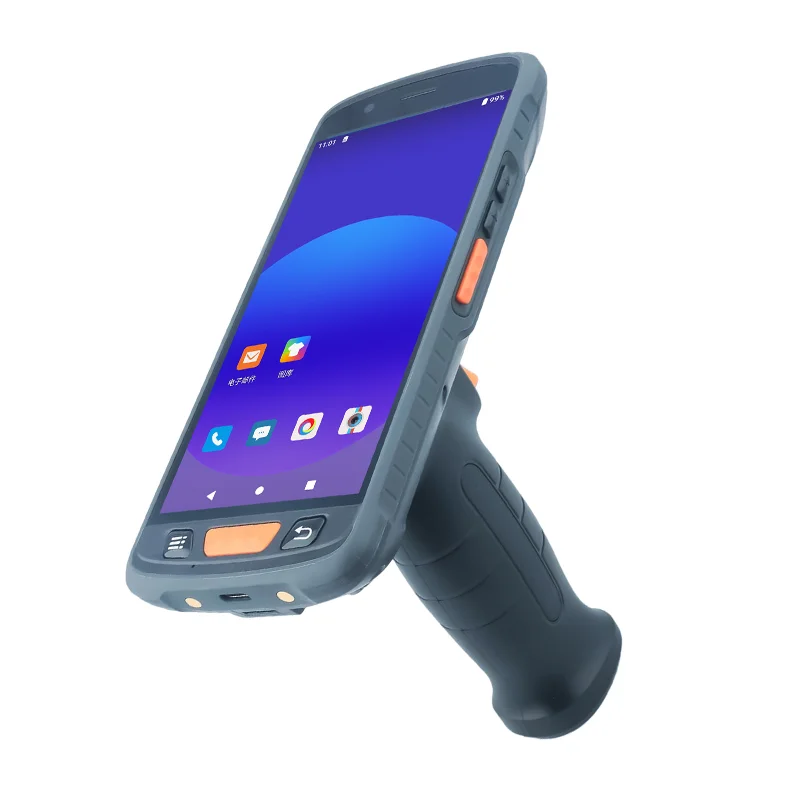 Wholesale Handheld PDA 1D 2D QR Barcode Scanner 5.5inch Industrial Mobile Computer PDA Android UHF PDAs with Pistol Grip