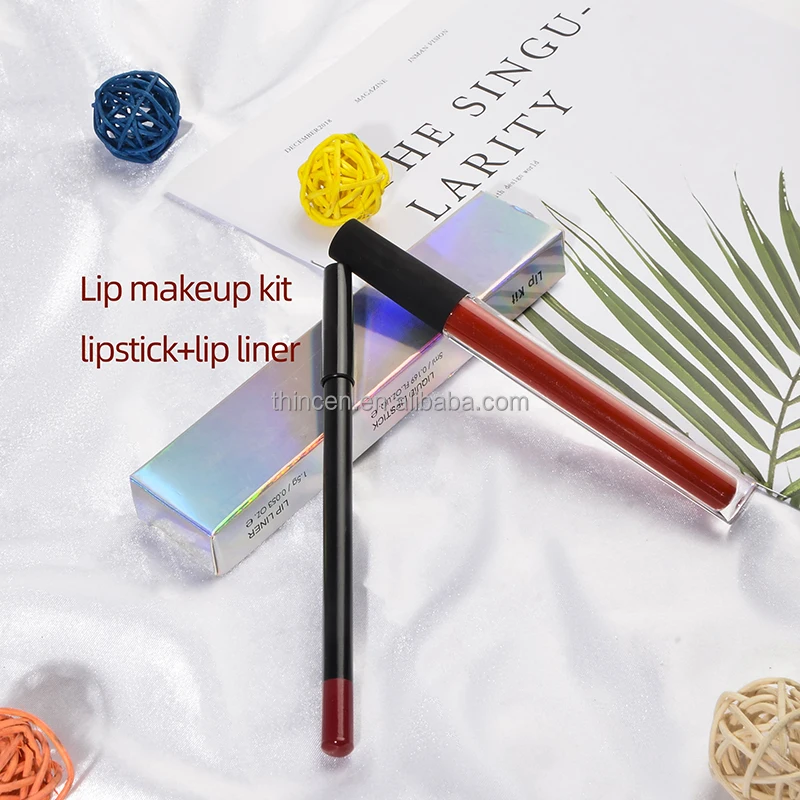 Top Selling Lips Combo Private Label Liquid Lipstick Lip Liner Set