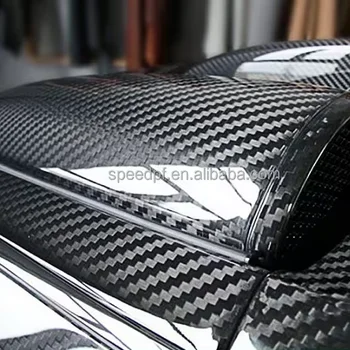 Factory wholesale Self-ahesive PVC Car Vinyl Wrap 4D Carbon Fiber Film