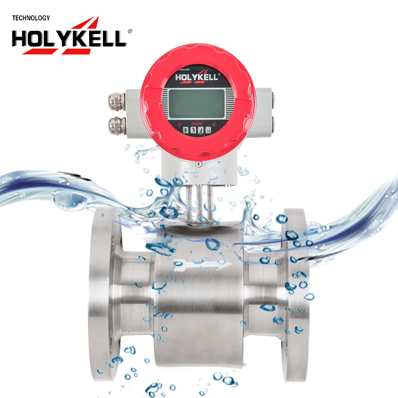 For Holykell OEM Customizable Inline Electromagnetic Bidirectional Water Sensor Meter Flow Meter Magmeter Flow Meter Supplier