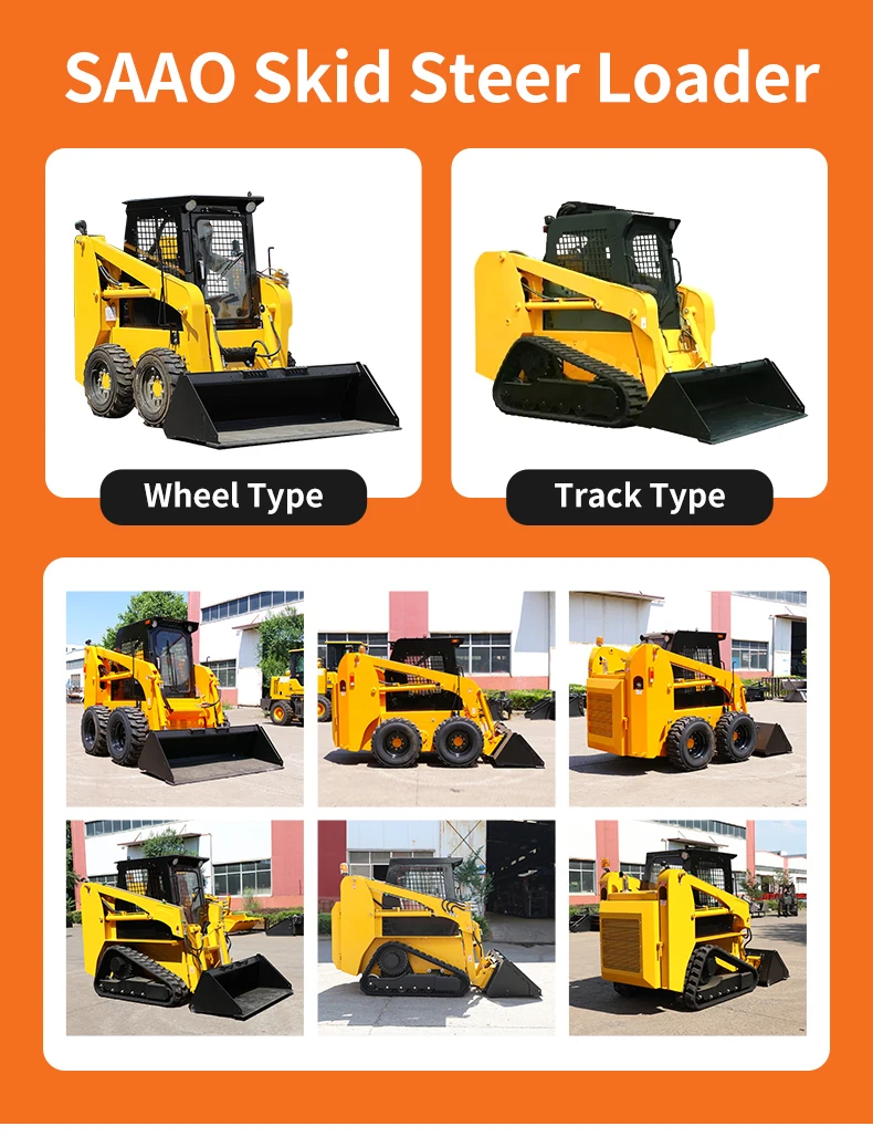 Best Selling Diesel Mini Skid Steer Loader Skid Steer Loader Plate