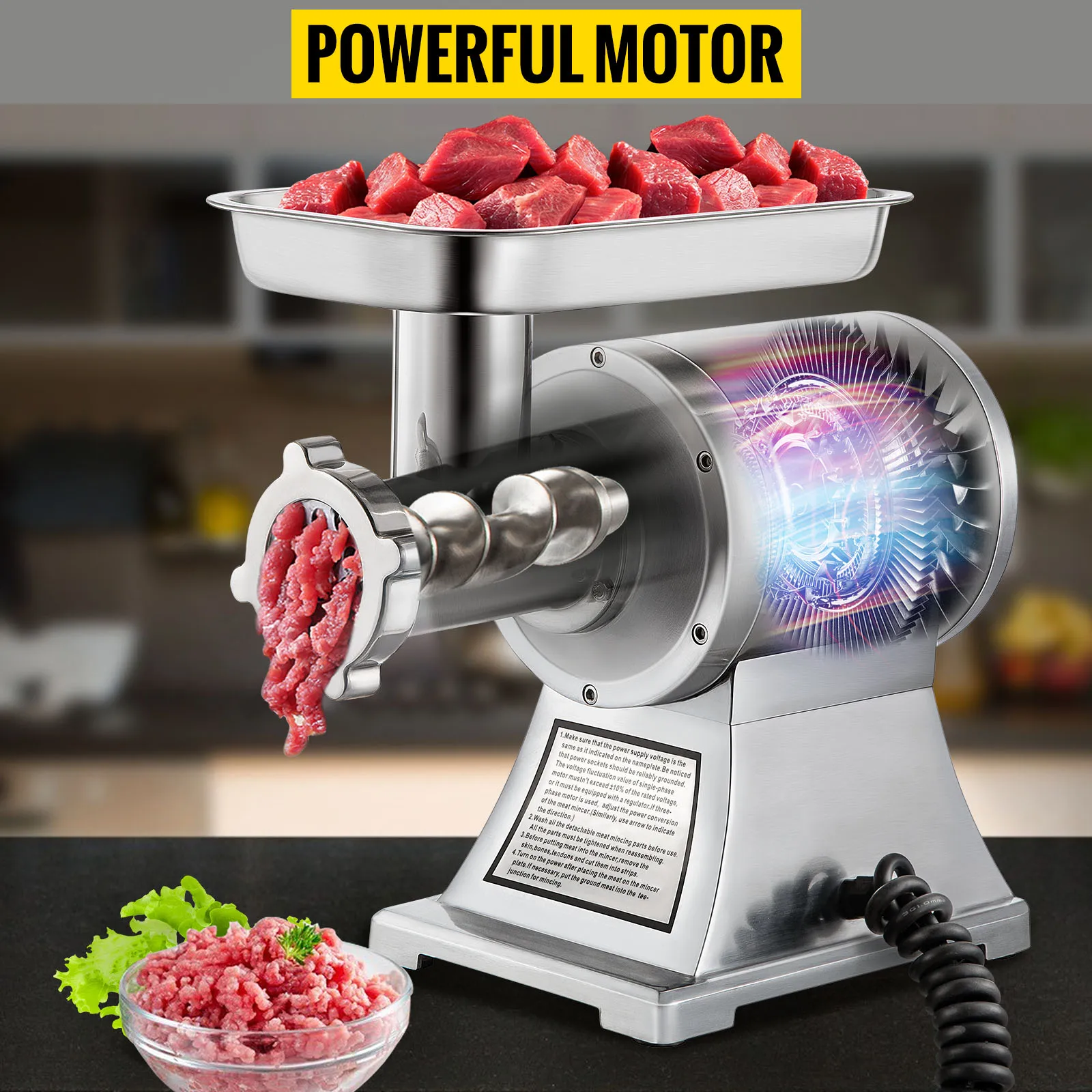 Title 6, Commercial Meat Grinder Electric Sausage Maker ...