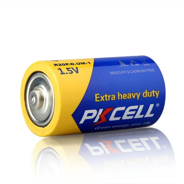 High quality D size batteries 1.5v R20 lr20 carbon zinc battery R20P R20S R20 for Led flashlight