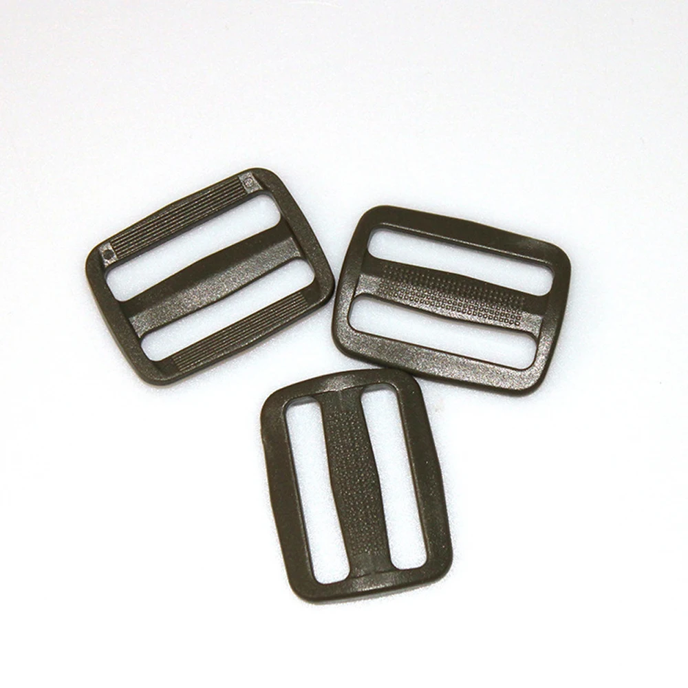 Black Plastic Release Buckle Webbing Slider Tri-Glide Clips Set 20 25 32 38 50mm | UK