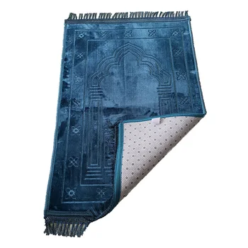 Popular Vined Arch 80*120cm Islamic Turkish Prayer Rug Velvet Mat for Muslim prayer