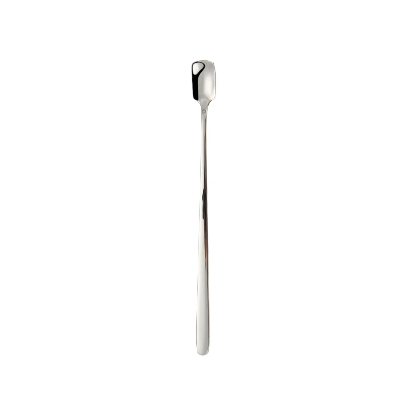 Wholesale Stainless Steel Square Head Ice Spoon short Handle