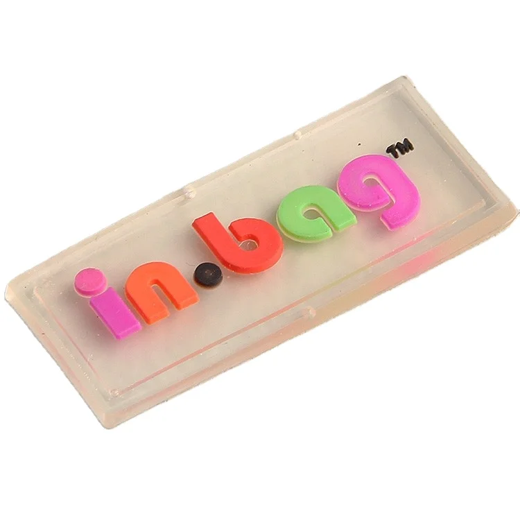 Soft PVC Rubber Custom rubber Labels and rubber label for bags