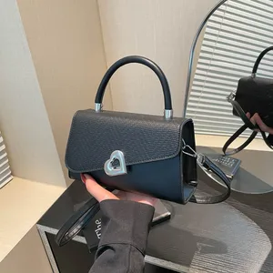 Fashion Light Luxury 2026 New Fashionable Retro Leisure Solid Color Handheld Shoulder Bag Crossbody Small Square Bag