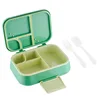 4 Compartment green boxes
