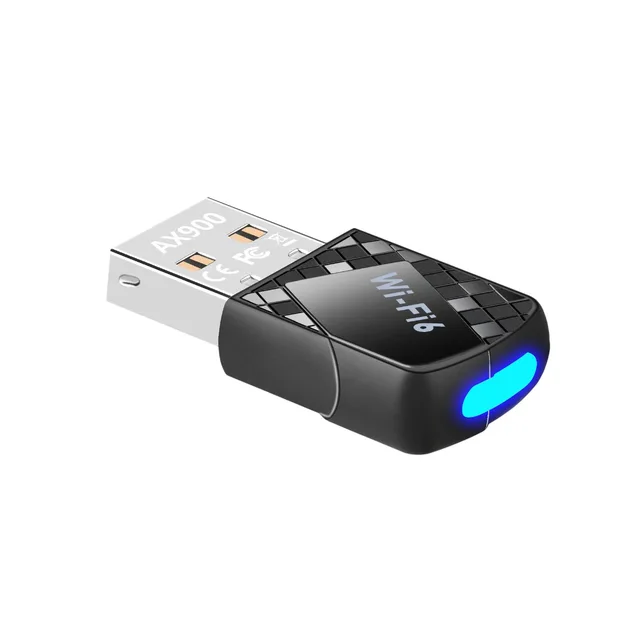 Factory Direct Supply New WiFi 6 AX900 USB Network Adapter 2.4G/5GHz 900Mbps Wireless Network Card Internal Kind Dongle Driver